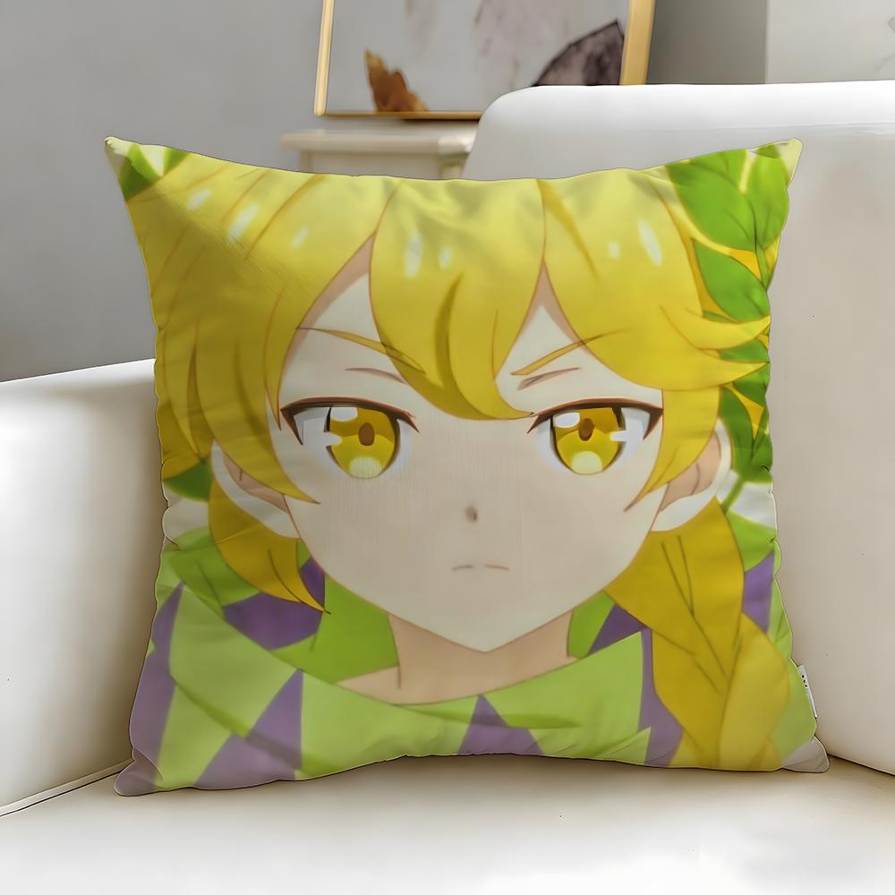 

anime By the Grace of the Gods Cushion Cover Soft EasyWash Pillow Case Versatile for Couch Bed Travel and Office 30X30cm