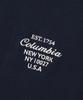 COLUMBIA UNIVERSITY Cu Big Script Women Crop S/S T-Shirts Crown Navy