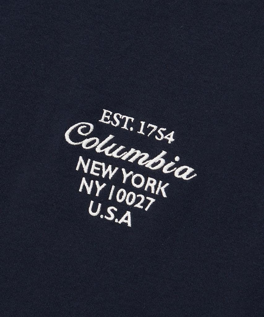 COLUMBIA UNIVERSITY Cu Big Script Women Crop S/S T-Shirts Crown Navy