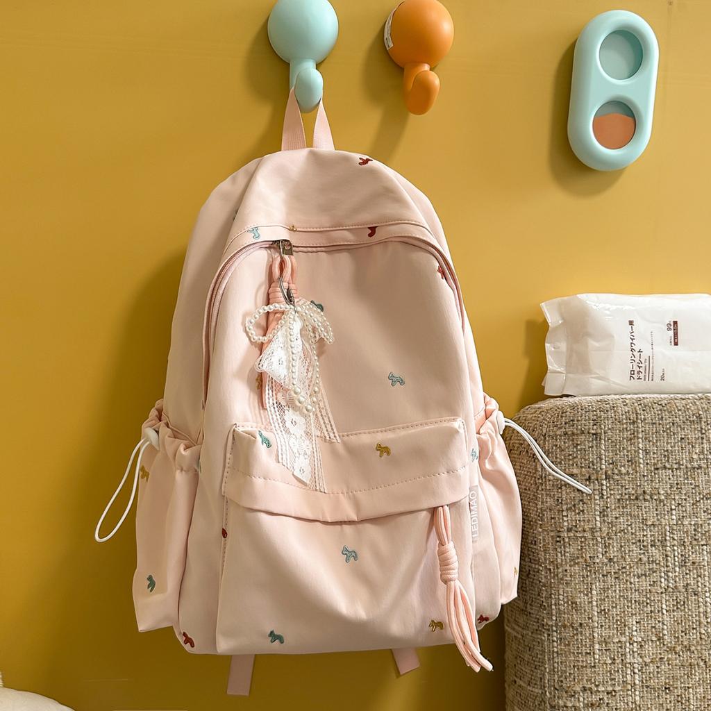 Schoolbag New High-value Small Fresh Cute Soft Girl Travel Backpack Japanese Ins Fashionable Sweet Primary School Backpack