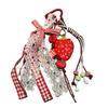Bag Decoration Strawberry Bag Charms Girl Heart Girl Sweet  Key Chain  Birthday Kids Gift