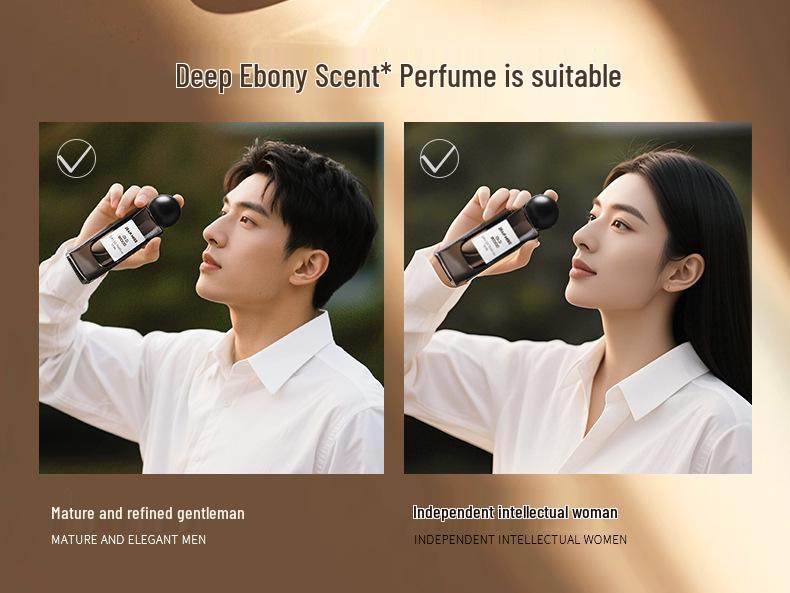 Deep Ebony Oud Men's Eau De Cologne 50ml - High-End Southeast Asian Fragrance.