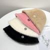 Women's Plush Warm Winter Beanie Hat New Version, Thickened Anti-Cold Ear Protection, Stylish Small Bucket Cap, Non-Stretch Casual Occasion,