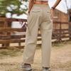 Baggy Hosen mit großer Tasche Verjüngte Bündchen Hosen Kordelzugverschluss Elastischer Bund Lässige Hosen