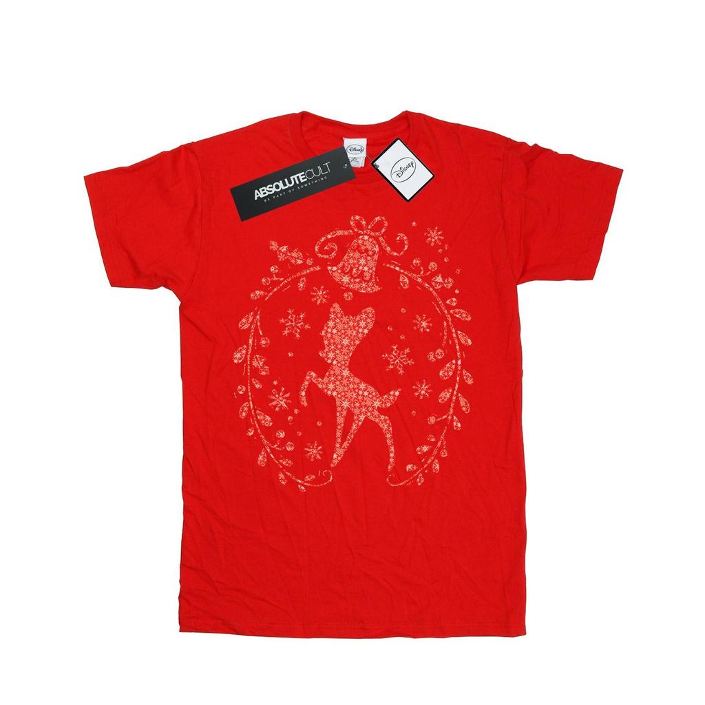 Disney Boys Bambi Christmas Wreath T-Shirt
