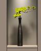 Black Ceramic Floor Vase  20.5 Inch Tall Decorative Vessel  Modern Rustic Design for Dried Flowers and Branches  Living Room Bedroom Home Decor