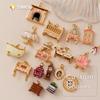YML&Vintage Mini Furniture Pendants, Bathtub, Sofa, Vanity, Fireplace, DIY Alarm Clock, Charm Bracelet, Necklace Accessories