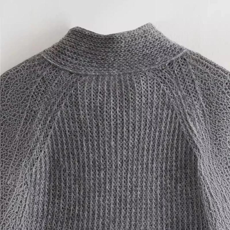 Knitwear With Cutout Fashion Women's Sweaters Knitted Pullovers Autumn Tie Up Long Sleeve Cashmere Sweater Chic Jumpers
