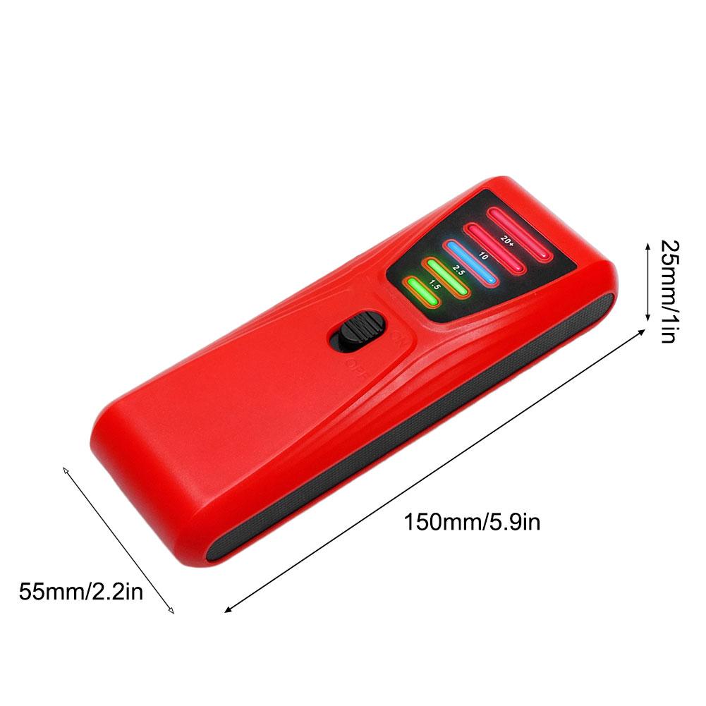 EMF-Messgerät Elektrischer EMF-Detektor mit LED-Licht Paranormale Untersuchungsgeräte Batteriebetrieben für Industrie Bau