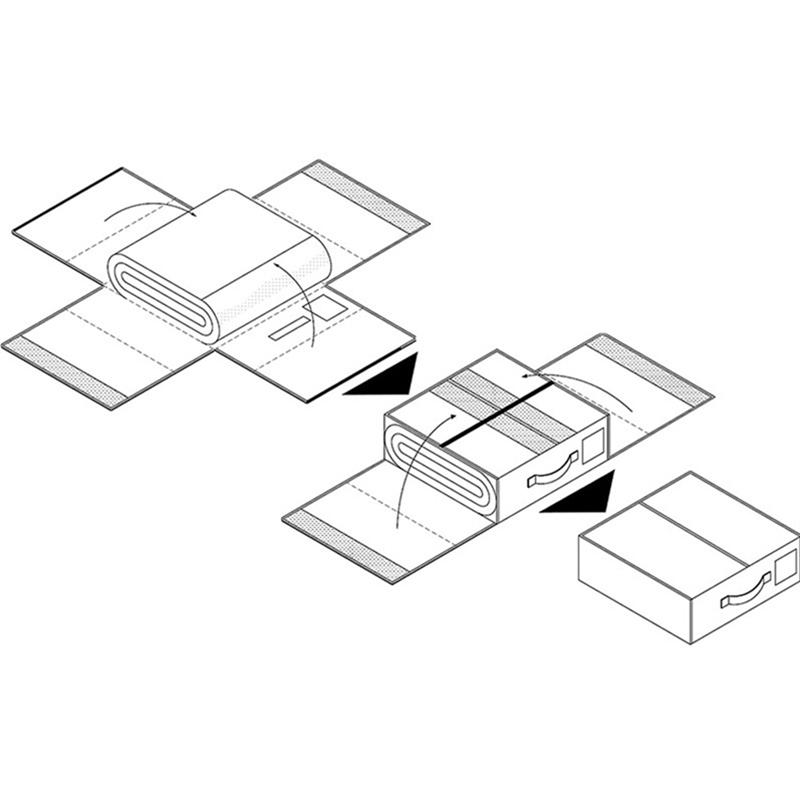 M-Modern-Bed Sheet Set Organizer Large Capacity Folding Bed Sheet Storage Bag For Towels Bed Sheets Duvet Cover, C