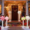 Christmas Inflatable Windmill & Lollipop Standee Decoration Set
