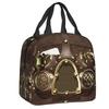Aviation Arrival Departure Thermal Insulated Lunch Bag Aviator Airport Plane Portable Lunch Tote for Picnic Storage Food Box