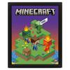 Minecraft Switching Terrain Lenticular 3D Print