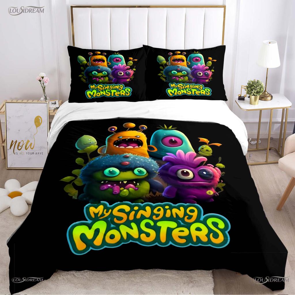 Comforter Funny My Singing Monster All Season Comforter Bedding Sets Soft And S Single/Double/Queen/King