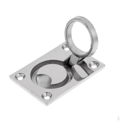 316 Stainless Steel Boat Marine Ing Ring Handle Pull Deck Hatch Locker Lift 2.44" X 1.7"