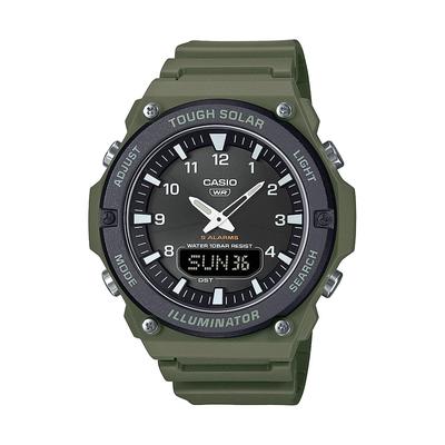 Męski zegarek Tough Solar, Kolekcja Casio, Khaki, Model japoński AQ-S820W-3BJF