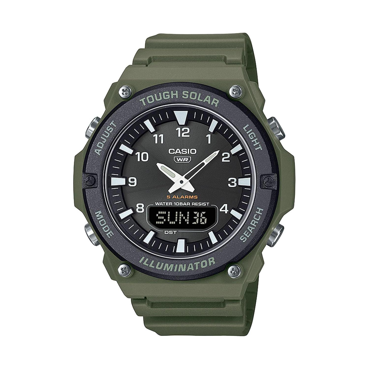 [Casio] Мужские часы Tough Solar, Коллекция Casio, Хаки, Японская внутренняя модель AQ-S820W-3BJF