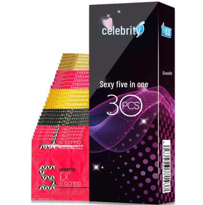 Mingliu Granular Ribbed Long-Lasting Lubricated Condoms - 002 Night Watery Angel Xiaoye Mo