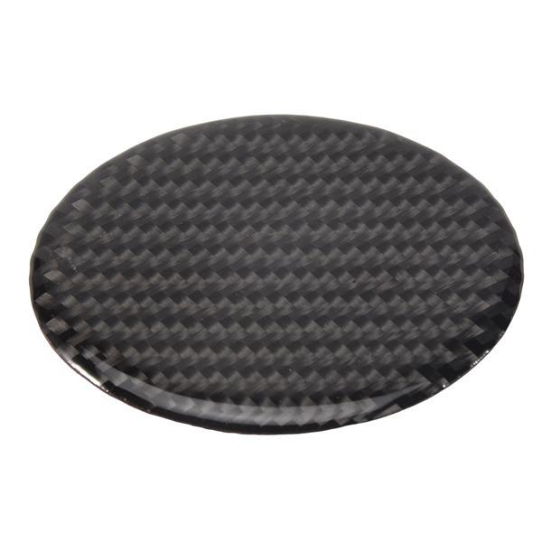 2-Piece Carbon Fiber Pattern Decorative Car Cup Holder Coaster Set, Suitable for Fu