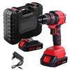 21V Brushless Cordless Drill & Impact Screwdriver with Lithium Battery