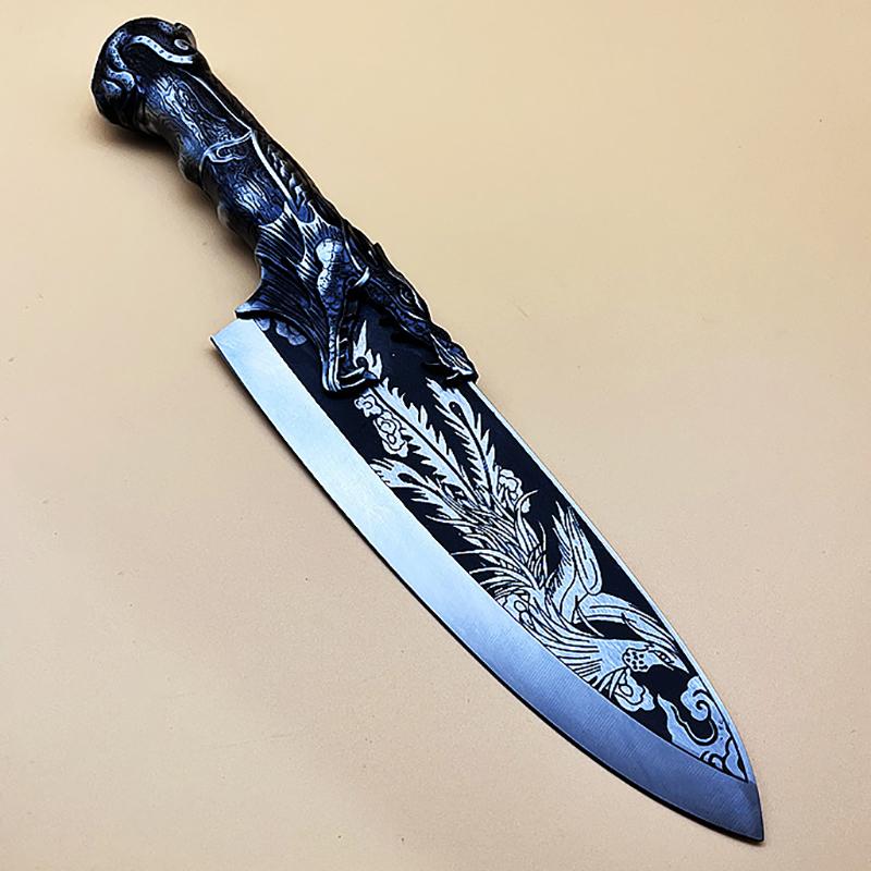 

Шеф-нож Острый тесак для нарезки Суши Рыба Ручной ковки Лунцюань Кухонный нож для нарезки овощей и мяса Инструменты для приготовления пищи 8 inch