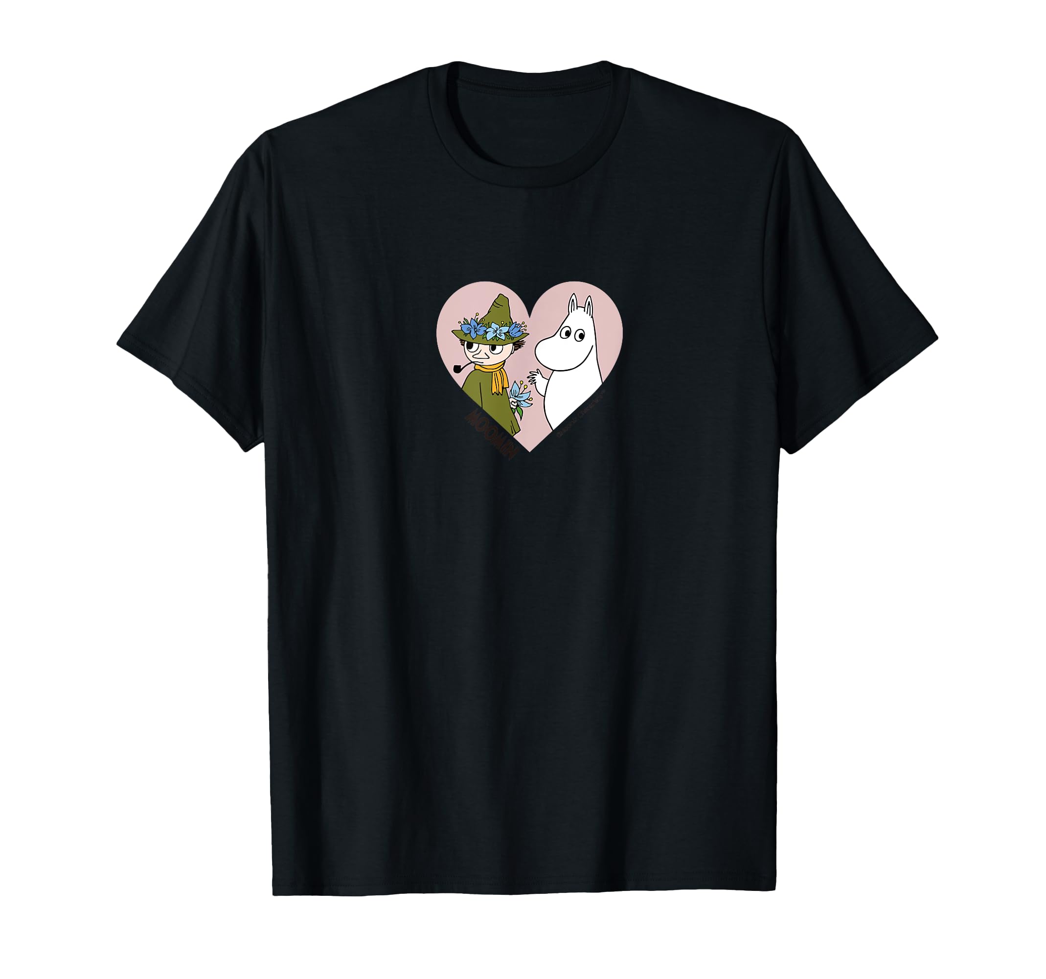 

Moomin & Snufkin Heart Trimmed T-Shirt