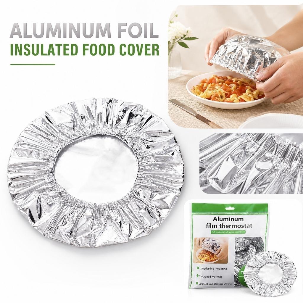 Aluminum Foil Thermal Insulation Covers for Dining Table Food Protection Heat Preservation Lid for Meals Storage
