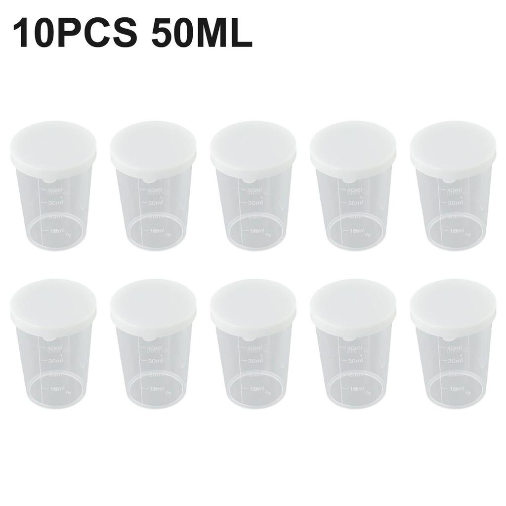 10Pcs Measuring Cups With Scale For Measure Small Amounts Of Liquids And Samples