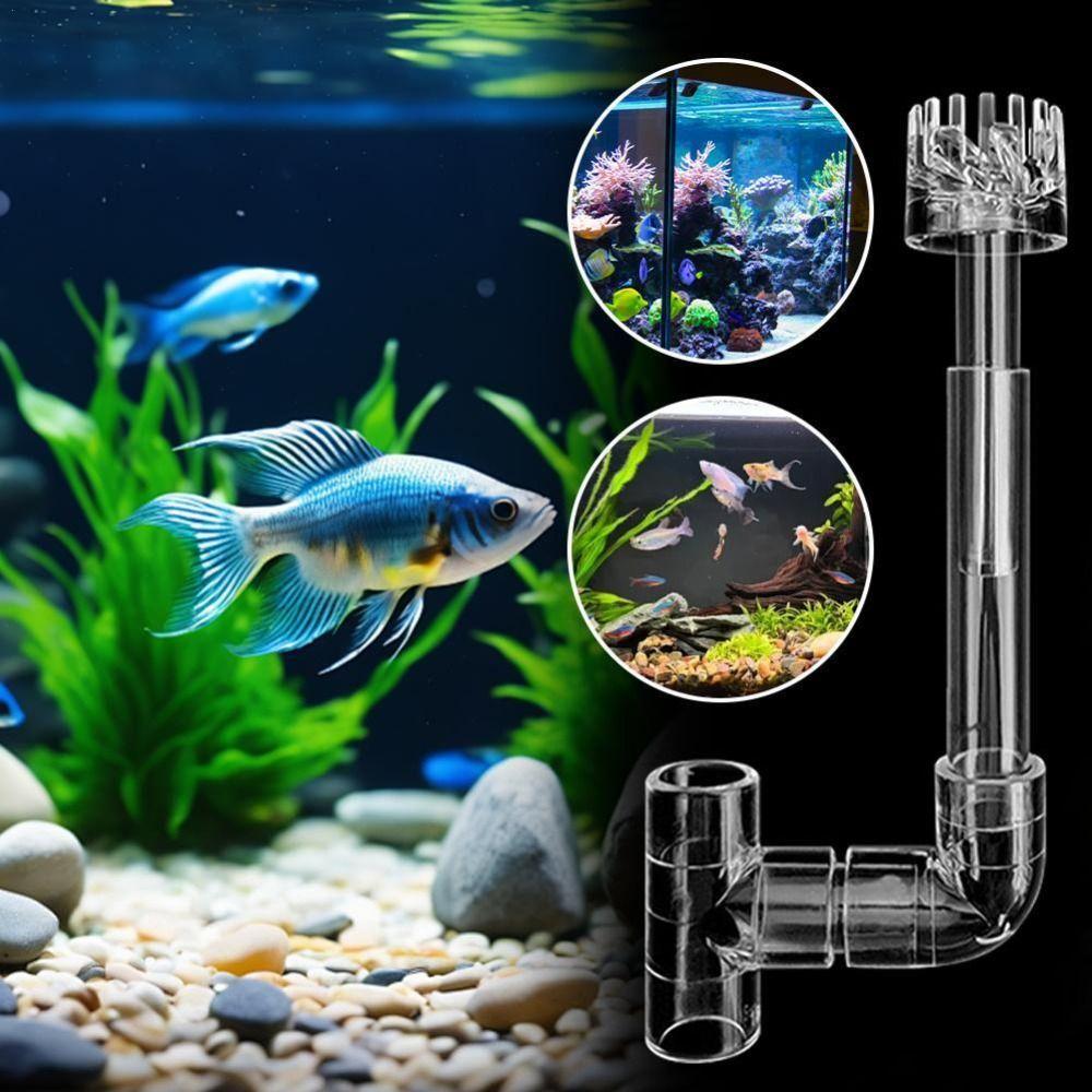 Surface Aquarium Water Plant Tank Filter Water Plant Acrylic Lily Pipe Spin Fish Tank Accessories