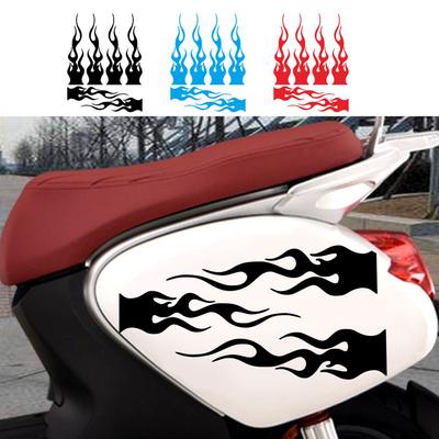 Motorcycle Sticker Flame Pattern Car Body Modeling Decorative Decals Universal D-2107