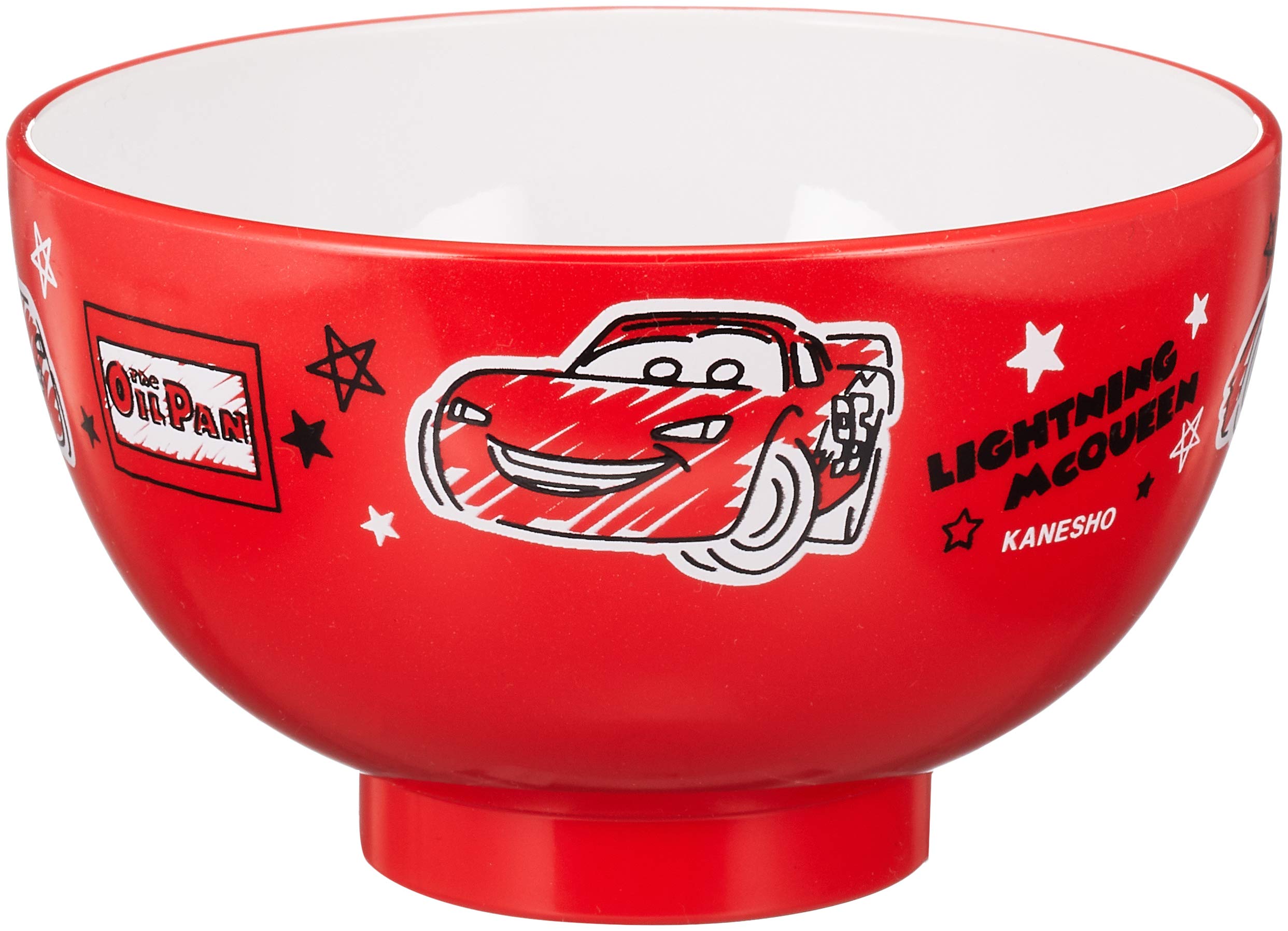 

Disney Pixar Lightning McQueen Lacquered Soup 707537 Cars Bowl, 10.5cm Diameter, Red,