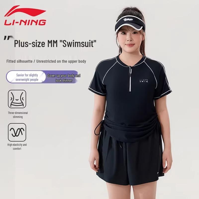 

Li-Ning Women s Plus Size Two-Piece Swimsuit 3XL