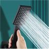 Bathroom High Pressure Shower Head Square Handheld Sprinkler Silver/Black Multi-function Universal Sprayer Home Bathroom Accessories Shower Head
