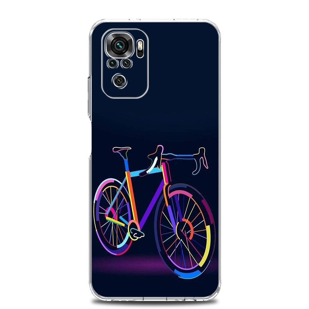 Phone Case For Xiaomi Redmi Note 14 13 12 4G 9S 9 10 11 Pro Plus 5G 14C 13C 12C 10C 9A Soft TPU Cover Mountain Bike Cycling art