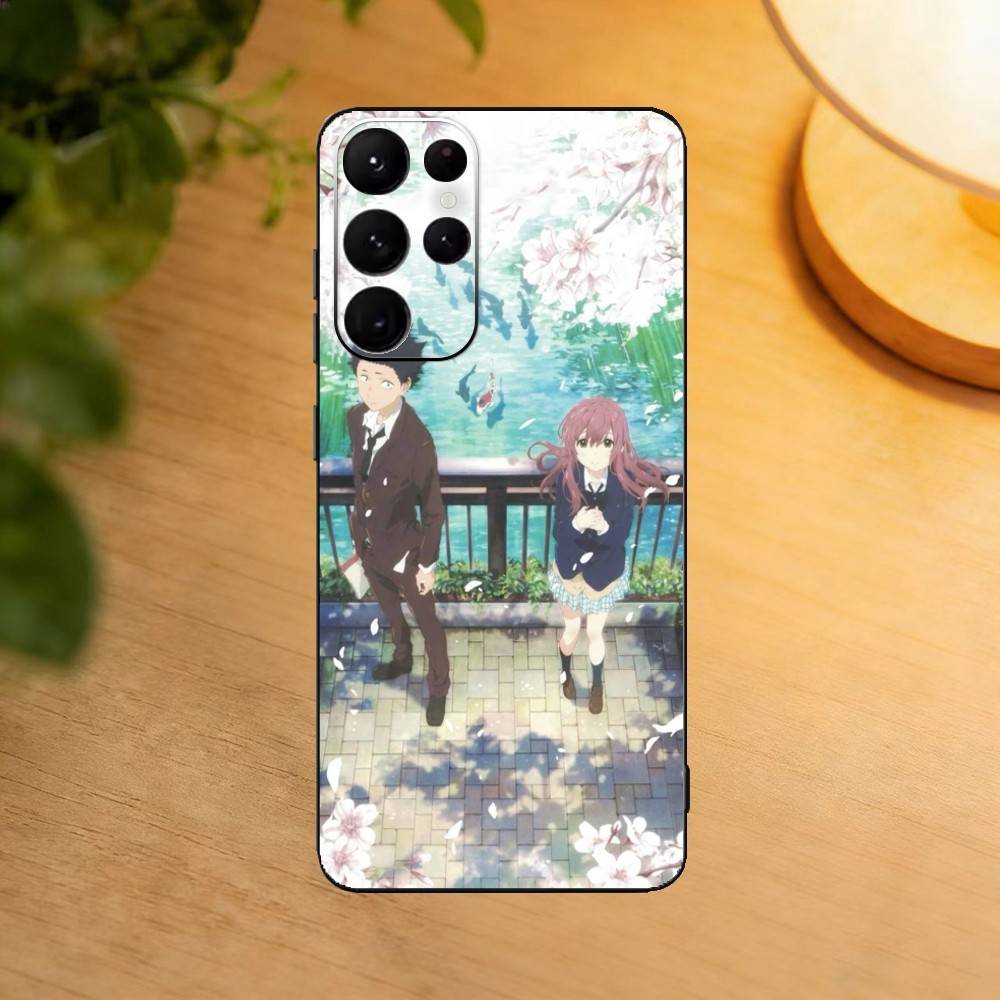 A Silent Voice Shoya Nishimiya Phone Case For Samsung S25,24,23,22,30,21,10,9,Ultra,Plus,Lite Soft Black Case