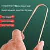 Pure Copper U-Shaped Tongue Scraper - Bad Breath Remover & Oral Care Tool