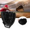 PVC Thicken Baseball Glove Training Competition Gloves for Adults Children(Black 12.5inch)