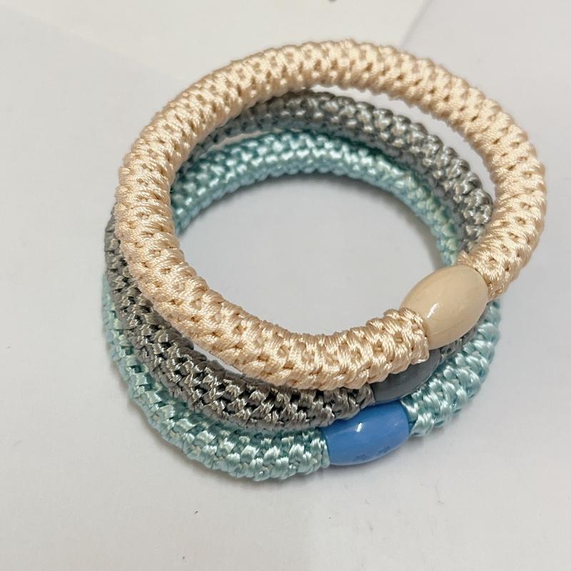 3 Stück/Set Damen Mode Golddraht Haargummis Elastische Spiralhaargummis Für Mädchen Haarspangen Scrunchie-Accessoires Knekkies