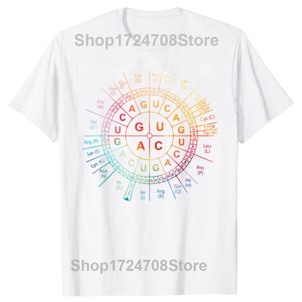 Funny Awesome Biology Genetic Code Sun Science Humor Graphic T-shirts Men Casual Tshirt 100% Cotton Loose Oversized T Shirt