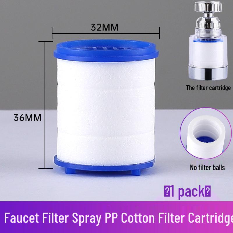 Фильтрующий картридж из полипропиленового хлопка для душевой головки - Удаляет хлор и примеси для очищенной воды