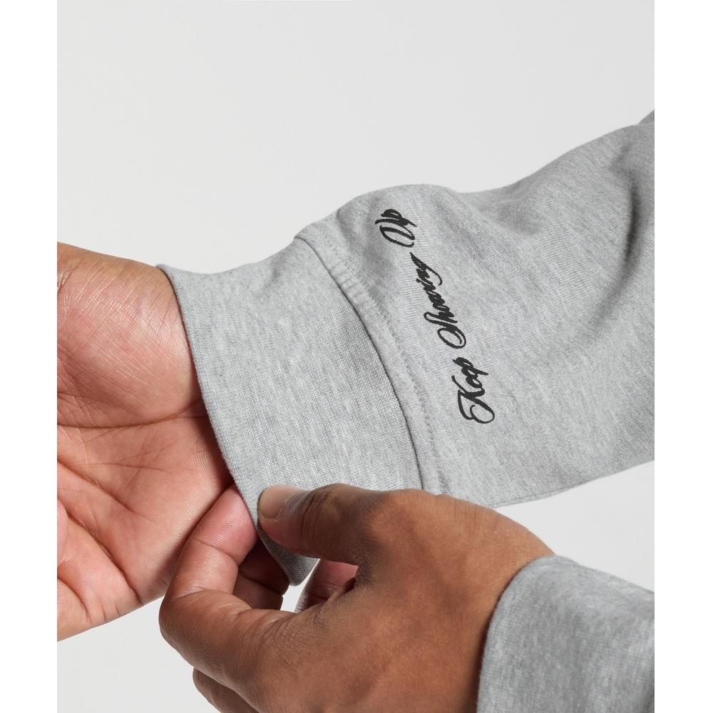 Gymshark EsT 2012 Long Sleeve T shirT lighT Grey Core Marl A2b8q Gbcn