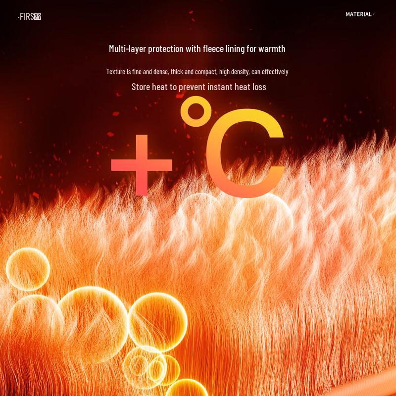 Shanshan Men's Waffle Knit Fleece-Lined Crew Neck Sweatshirt