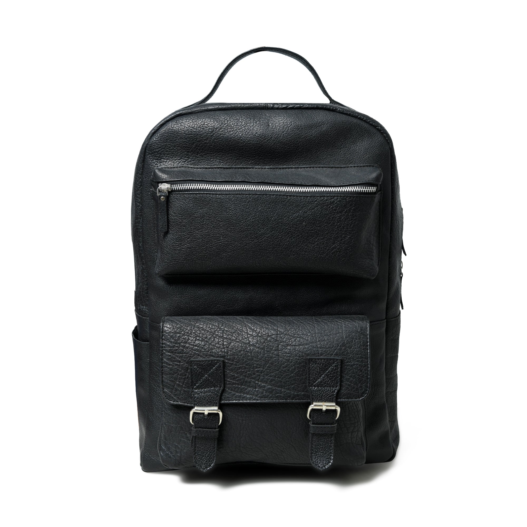 MaheTri NoirTrek Leather Backpack 2.0 Genuine Leather Bag For Everyday Use 16 Inch чёрный