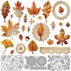 Herbstlaub Kohlenstoffstahl Stanzformen Schablonen für DIY Scrapbooking Fotoalbum Dekorative Prägepapierkarte 95~110x157~160x0.8mm 3 Stück/Set
