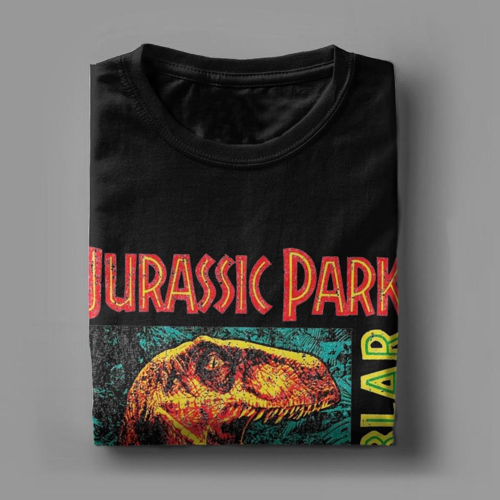 Herren T-Shirts Jurassic Park 1993 Tour Neuheit Reines Baumwoll T-Shirt Kurzarm T-Shirts O-Ausschnitt Oberteile Grafik