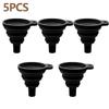 Car Engine Funnel Universal Silicone Liquid Funnel Washer Fluid Change Foldable Portable Auto Engine Oil Petrol Change Funnels