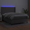 VidaXL Sommier à Lattes de Lit avec Matelas et LED, Lit Rembourré, Lit Double, Lit Adulte de Chambre à Coucher Intérieur, 3139269