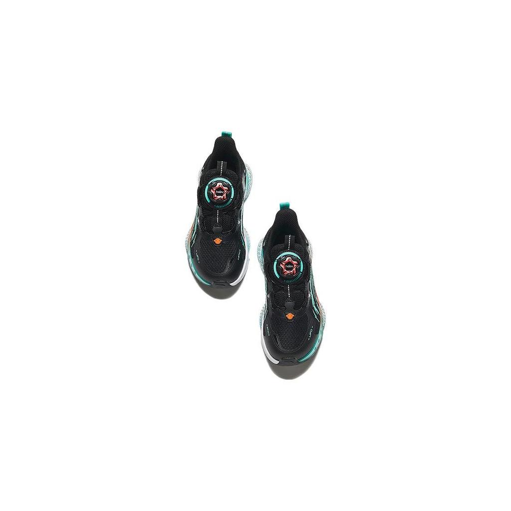 Anta Kids UFO 5.0 Comfortable Versatile Non-Slip Wear-Resistant Low-Top Running Shoes Kids sneaker Black Green Orange 312339901-4