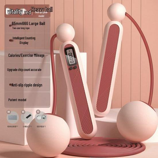 Electronic Dual-Use Counting Jump Rope for Adults & Middle School Sports