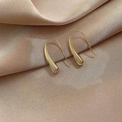 Temperament Minimalist Water Drop Stud Earrings Simple Cold Wind Earrings Earrings That Do Not Need To Be Removed When Sleeping
